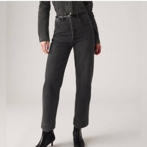 Levis Ribcage Straight Leg Tailored Off Topic Clean Jeans NWT